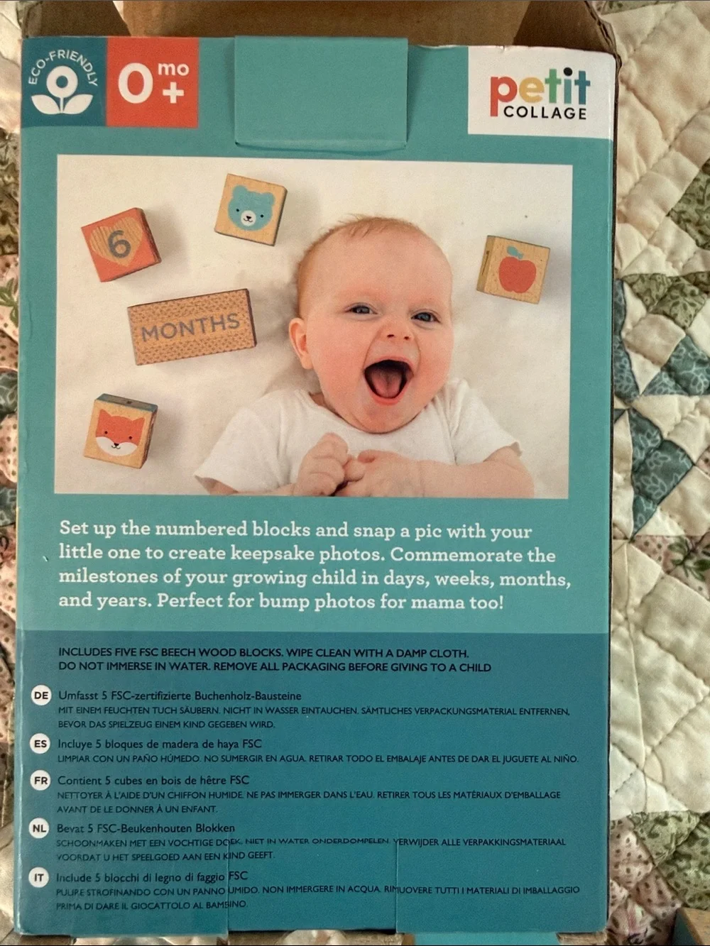 Milestone Baby Blocks